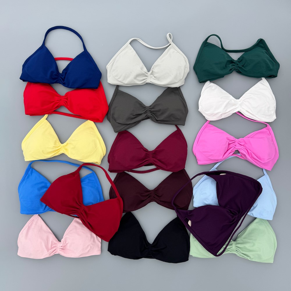 Sports Bra High Impact - Strappy Bra Gym Top Women High