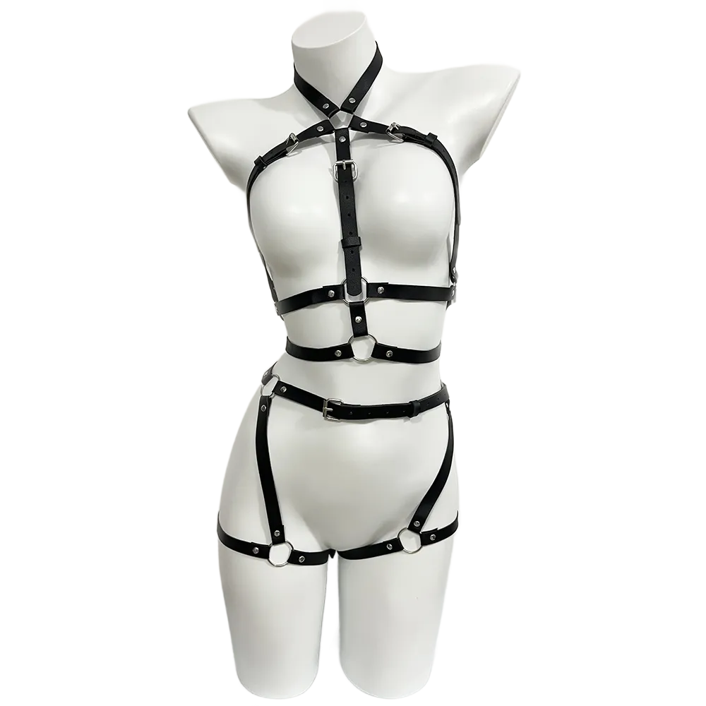 Harness for Women Pu Leather L - Garter Belt Set review and price