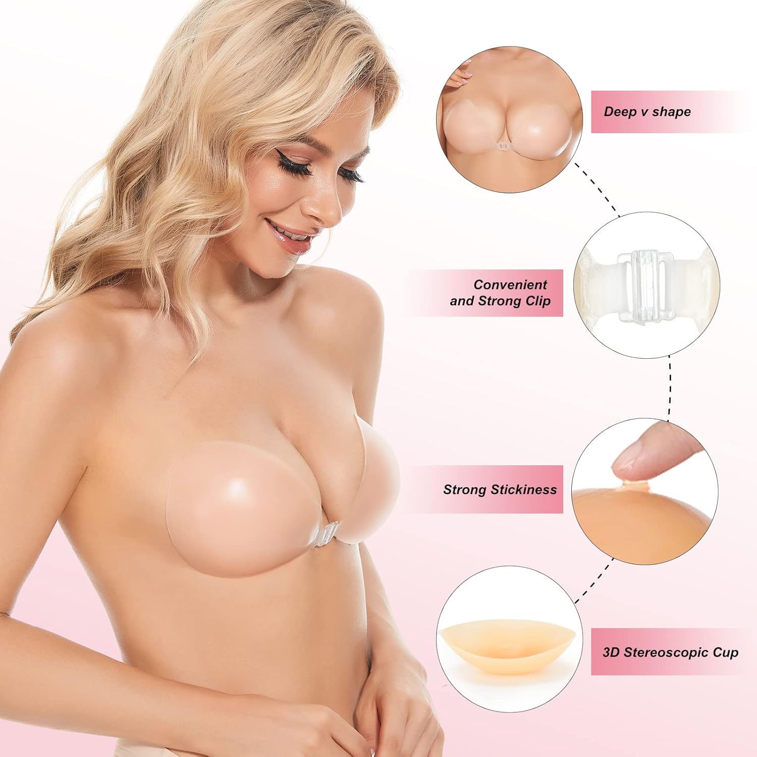 Sticky Bra Push Up Adhesive Br - Silicone Bra Adhesive review and price
