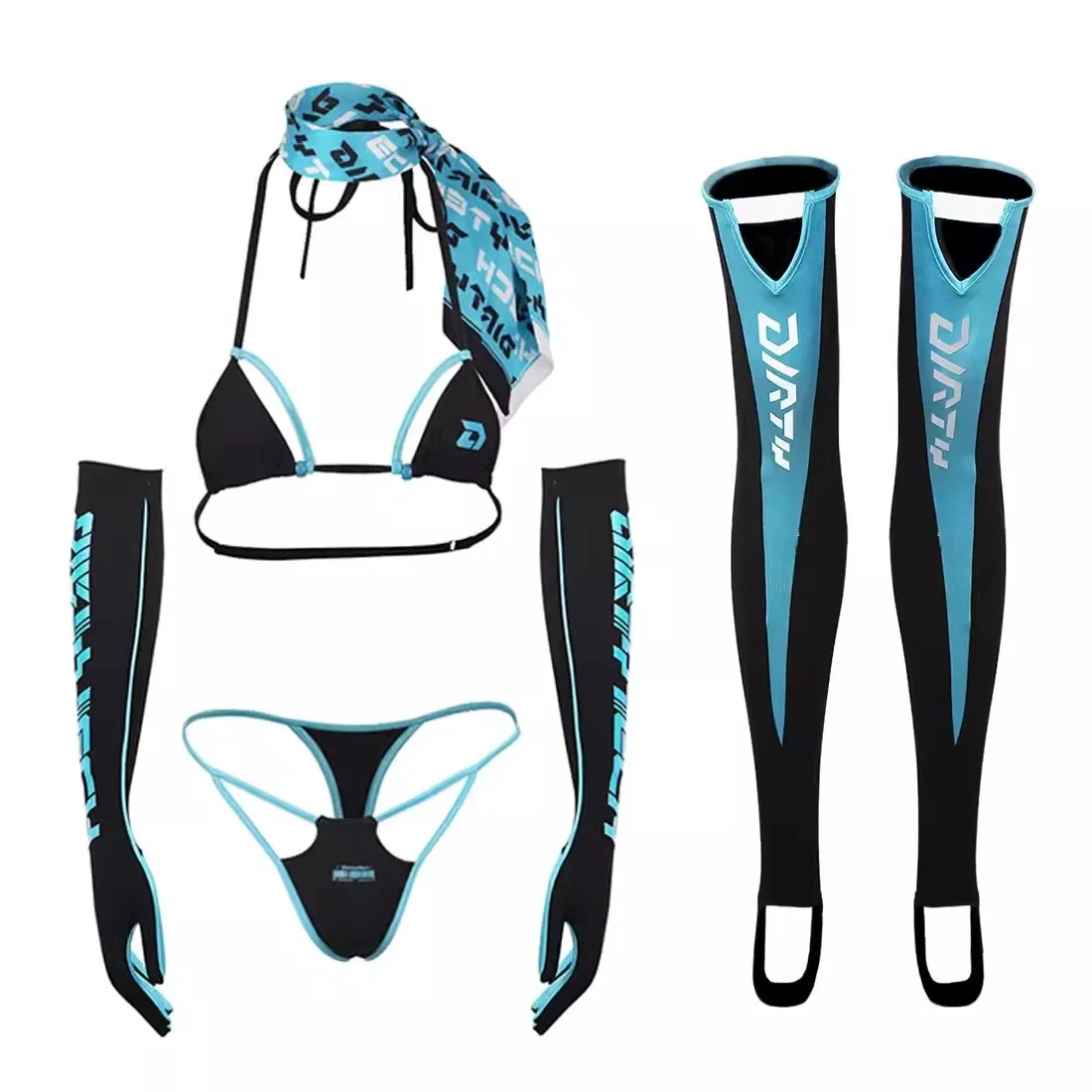 Women Sexy 5 Pieces Bikini Set - Thong Bikini Women review and price